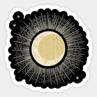 Moon and Stars Sticker